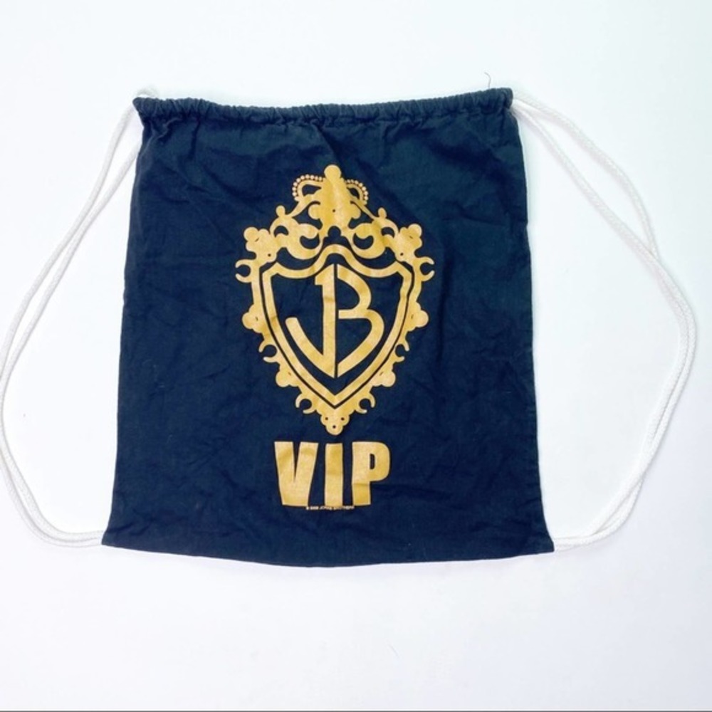 Vintage Y2K Jonas Brothers VIP Drawstring Bag World Tour 2009 Backpack